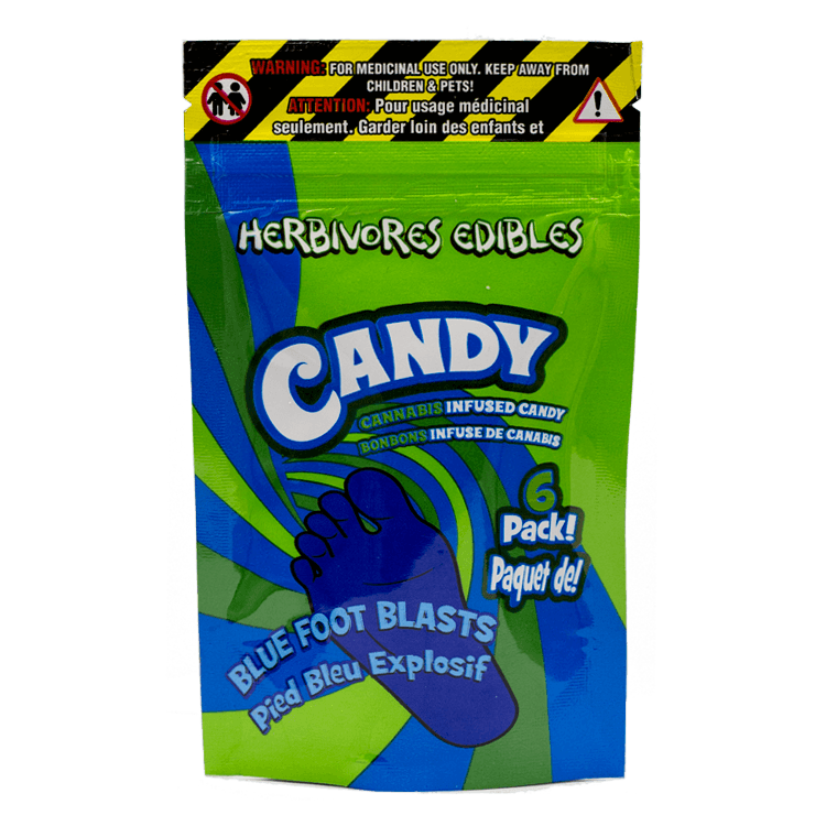 Herbivores Edibles – Blue Foot Blasts Gummies | BC Weed Edible Canada Herbivores Edibles – Blue Foot Blasts Gummies | BC Weed Edible Canada