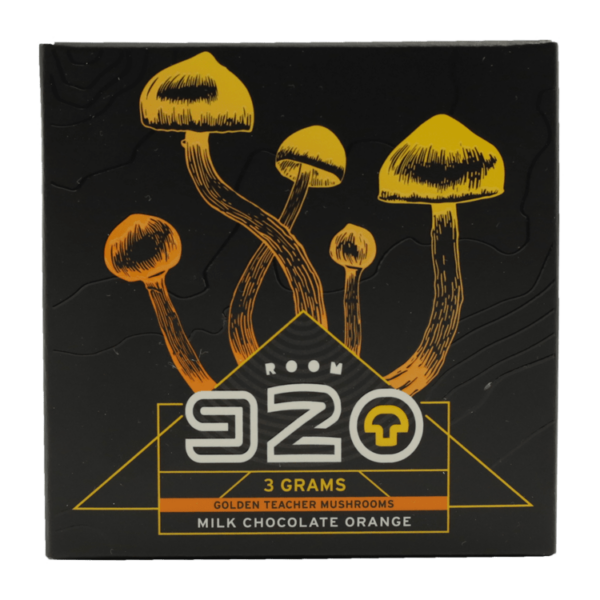 Room 920 – Mushroom Chocolate Bar – Milk Chocolate Orange – 3 grams | BC Weed Edible Canada Room 920 – Mushroom Chocolate Bar – Milk Chocolate Orange – 3 grams | BC Weed Edible Canada