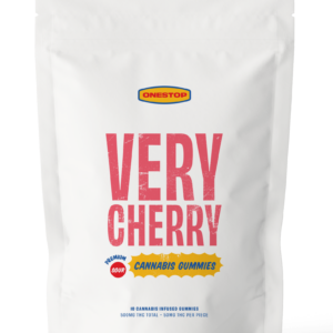 Onestop – Very Cherry THC Gummies 500mg | BC Weed Edible Canada Onestop – Very Cherry THC Gummies 500mg | BC Weed Edible Canada